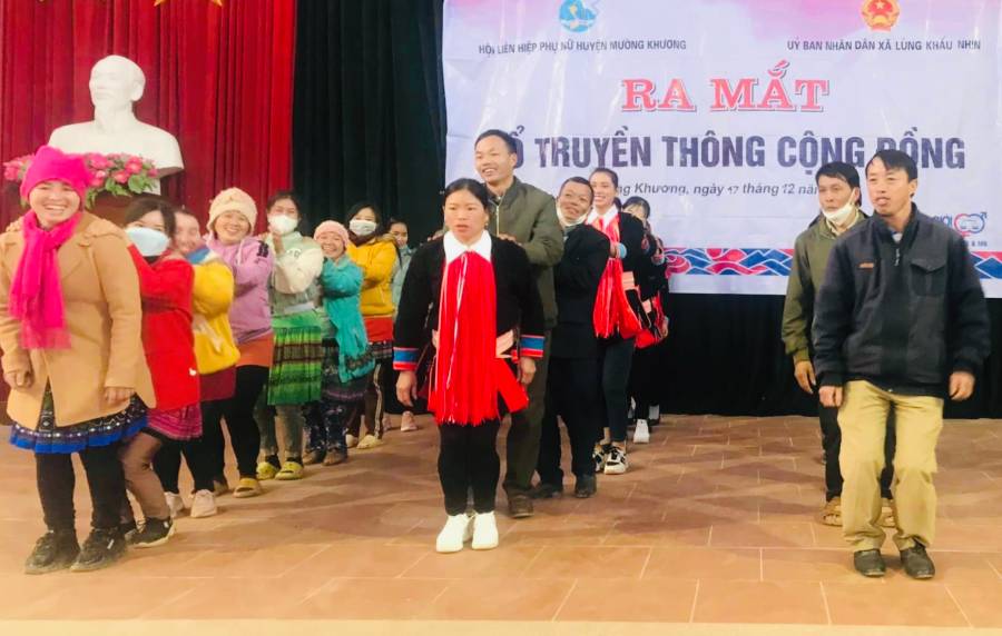 Ra mắt Tổ truyền thông cộng đồng xã Lùng Khấu Nhin (Mường Khương) năm 2023.